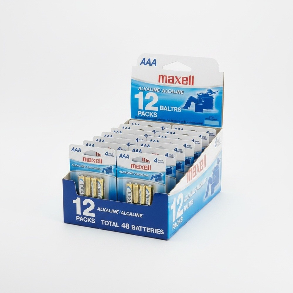48 Count MAXELL 723865 Ready-to-go Long Lasting‎ Reliable Alkaline AAA Battery